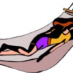 Woman in hammock